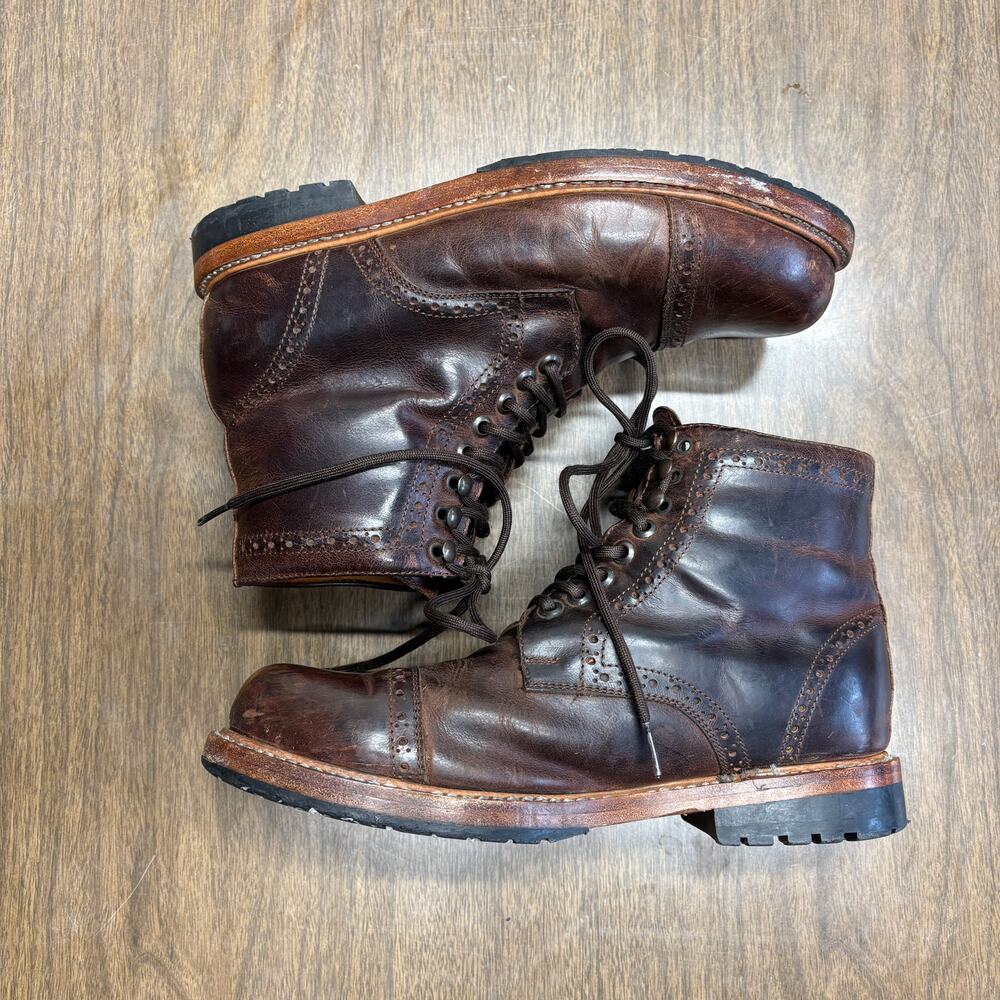 Wilcox Boots Womens 8 Brown Leather Goodyear Welt Cap Toe Lace Up Outdoor